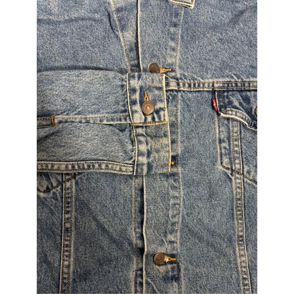 Vintage Levi’s Trucker Jacket 72507-0389 Men’s 3XL Blue Denim Made in USA 2001 - Picture 7 of 14